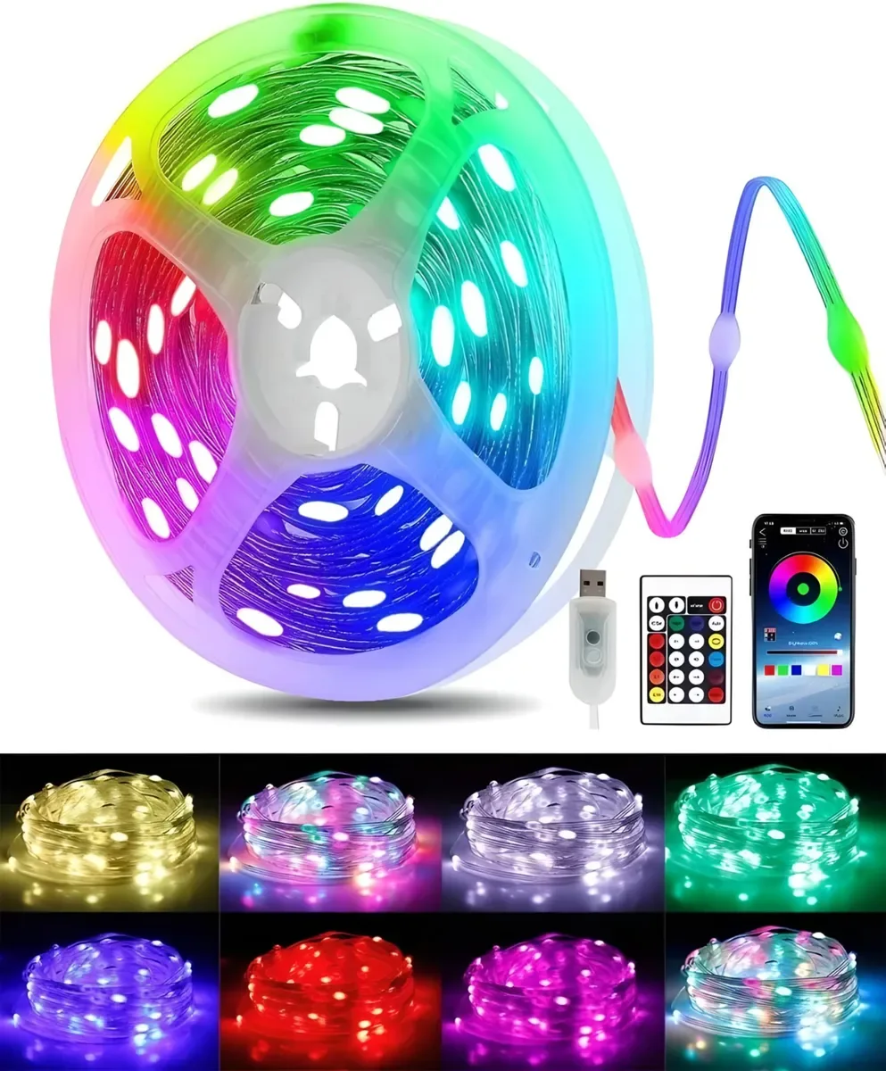 Kit tira Guirnalda PIXEL 10Mts - Usd - App - Forest