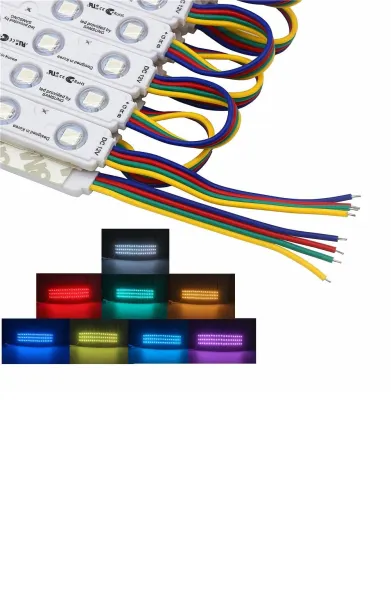 Modulo led RGB 7014 SMD - Super Brillante - x 100u - 12V