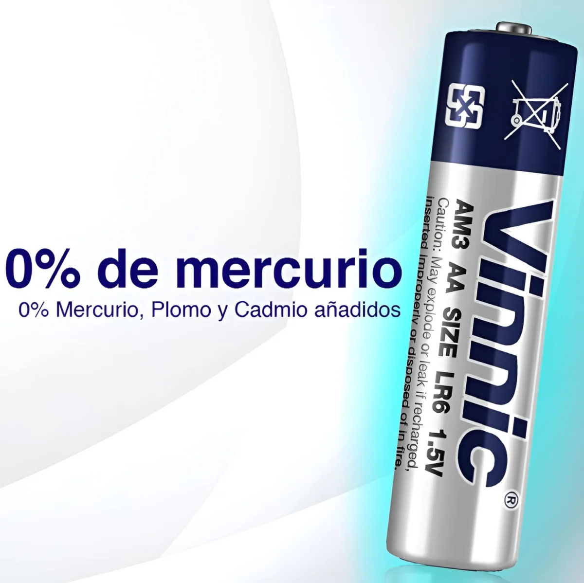 PIla Vinnic Alcalina Doble AA