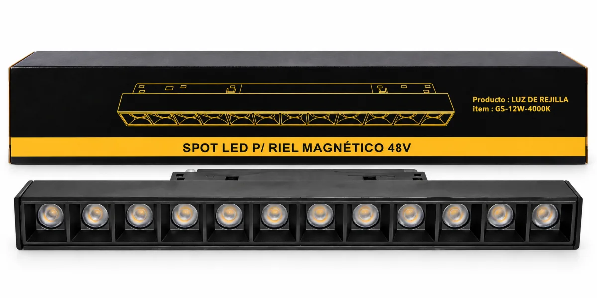 Aplique Led Tipo Rejilla Para Sistema Magnético 48v Mt-20