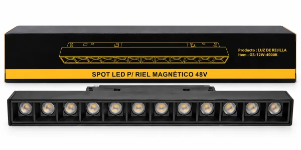 Aplique Led Tipo Rejilla Para Sistema Magnético 48v Mt-20