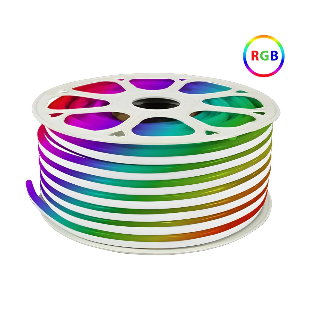 Bobina Neon RGB 6*12Mm - 50Mts 12V - M-Led