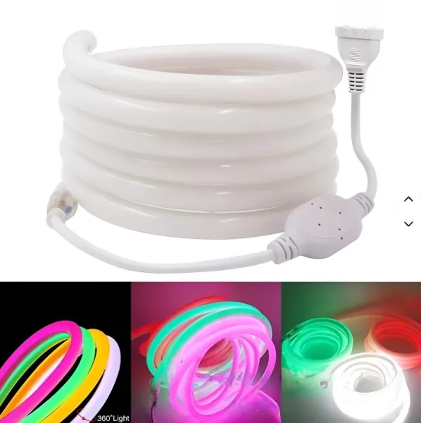 Bobina Neon Redondo 14*14 Mm 50Mts 220v 360° - Practiled/Alic