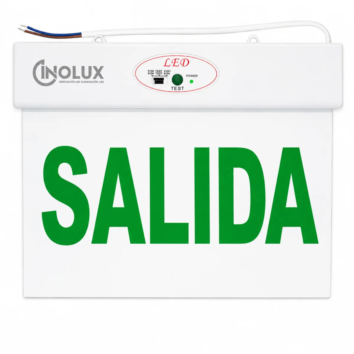 Cartel Salida Señalizador Luminoso 3hs Autonomía - INOLUX