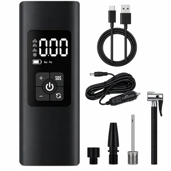 Compresor de Aire Portátil Recargable USB Pantalla Digital AF-c04
