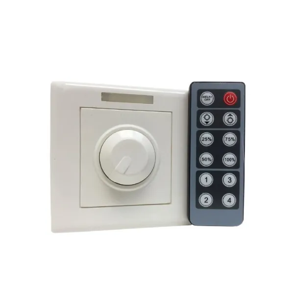 Knob IR Dimmer monocromático 12-24V 8A- Demsaled