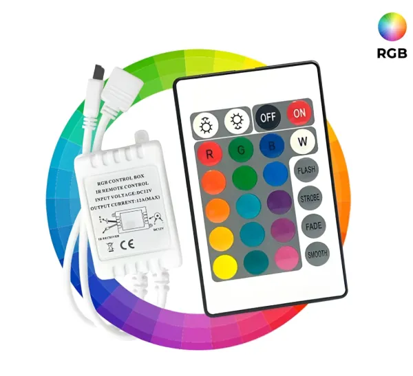 Controlador RGB C/ Control remoto FL-R24 - 6A -Strong