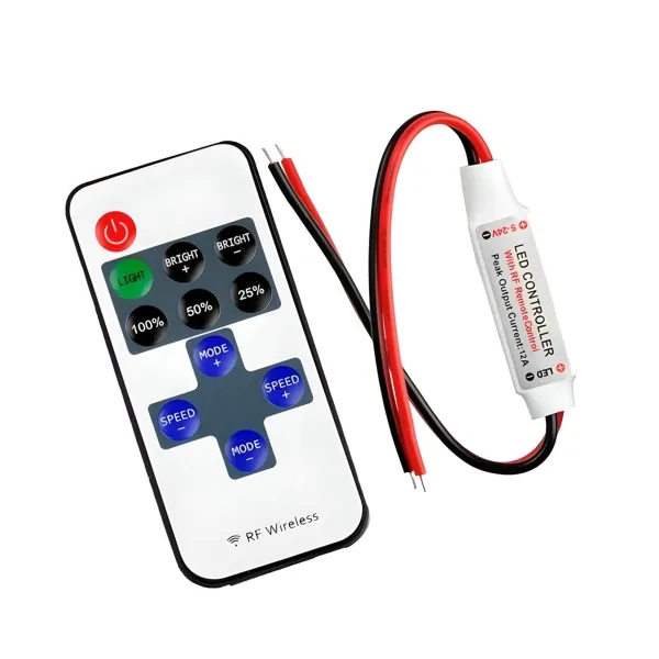 Dimmer/secuenciadror C/Control RF - 12A - NDL