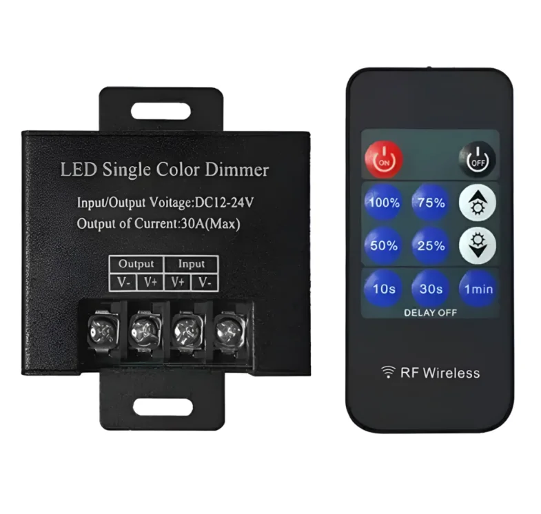 Dimmer Control Remoto 11 botones 30A 12/24v - NDL