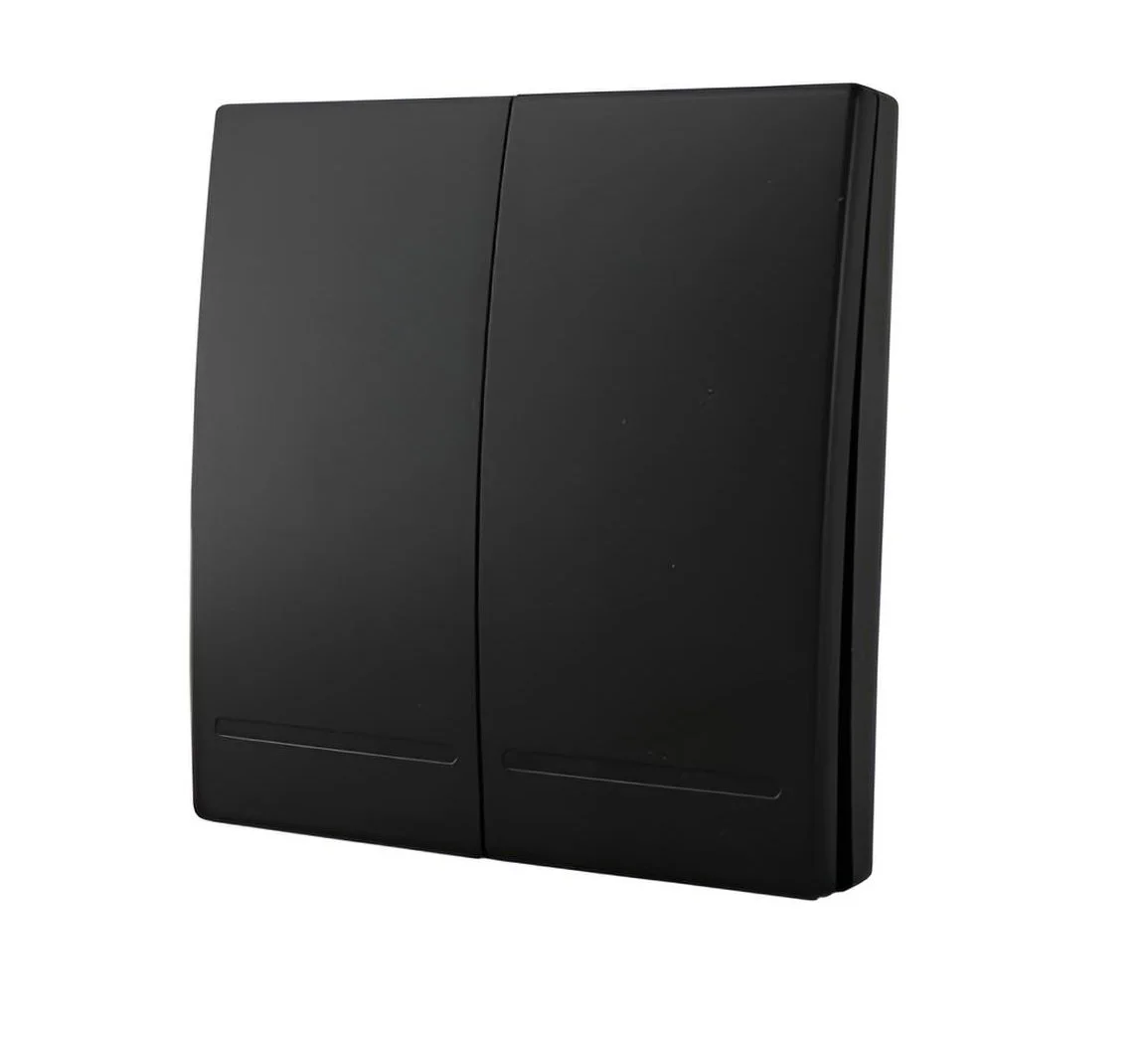 Tecla inalámbrica RF, 2 Efectos Smart House, Blanco o Negro- Demasled