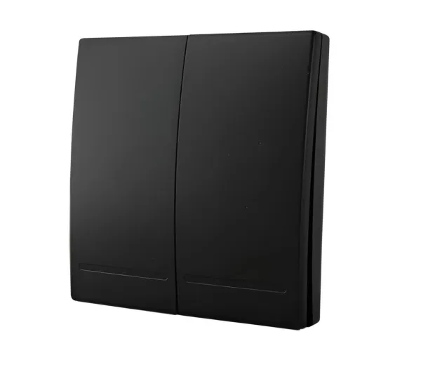 Tecla inalámbrica RF, 2 Efectos Smart House, Blanco o Negro- Demasled