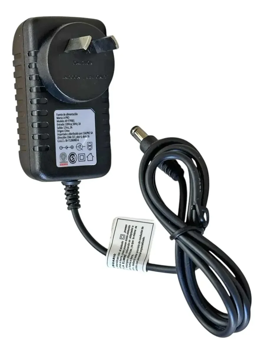 Fuente plastica pared 12V-3A - Power Plus