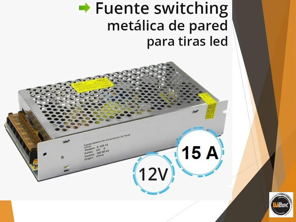 Fuente Metalica Switchingh 12V-15A - Simaled
