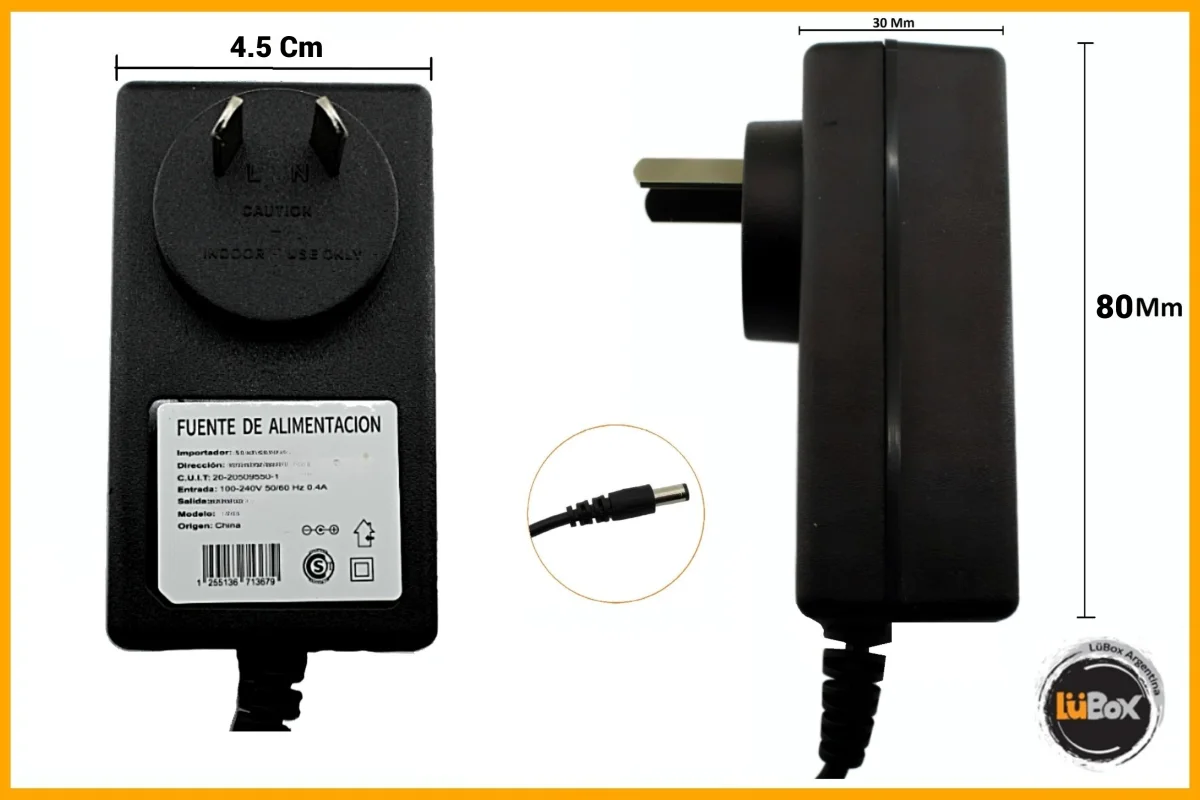 Fuente Switchingh Plastica Enchufable 9V-2A - Power Plus