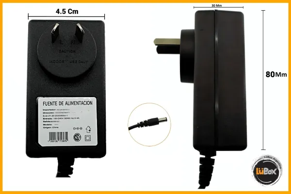 Fuente Switchingh Plastica Enchufable 9V-2A - Power Plus