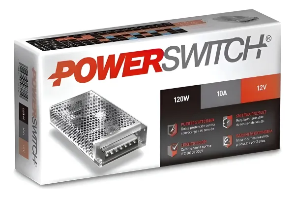 Funete Metalica Switchingh 12V-10A - Powerswitch