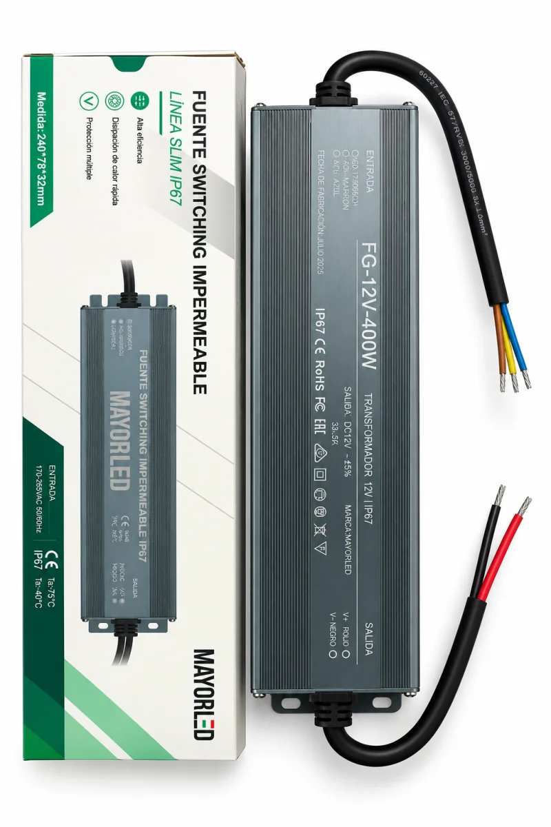 Fuente Switching Exterior 12V - 33.33A - 400W Para LED- M-Led