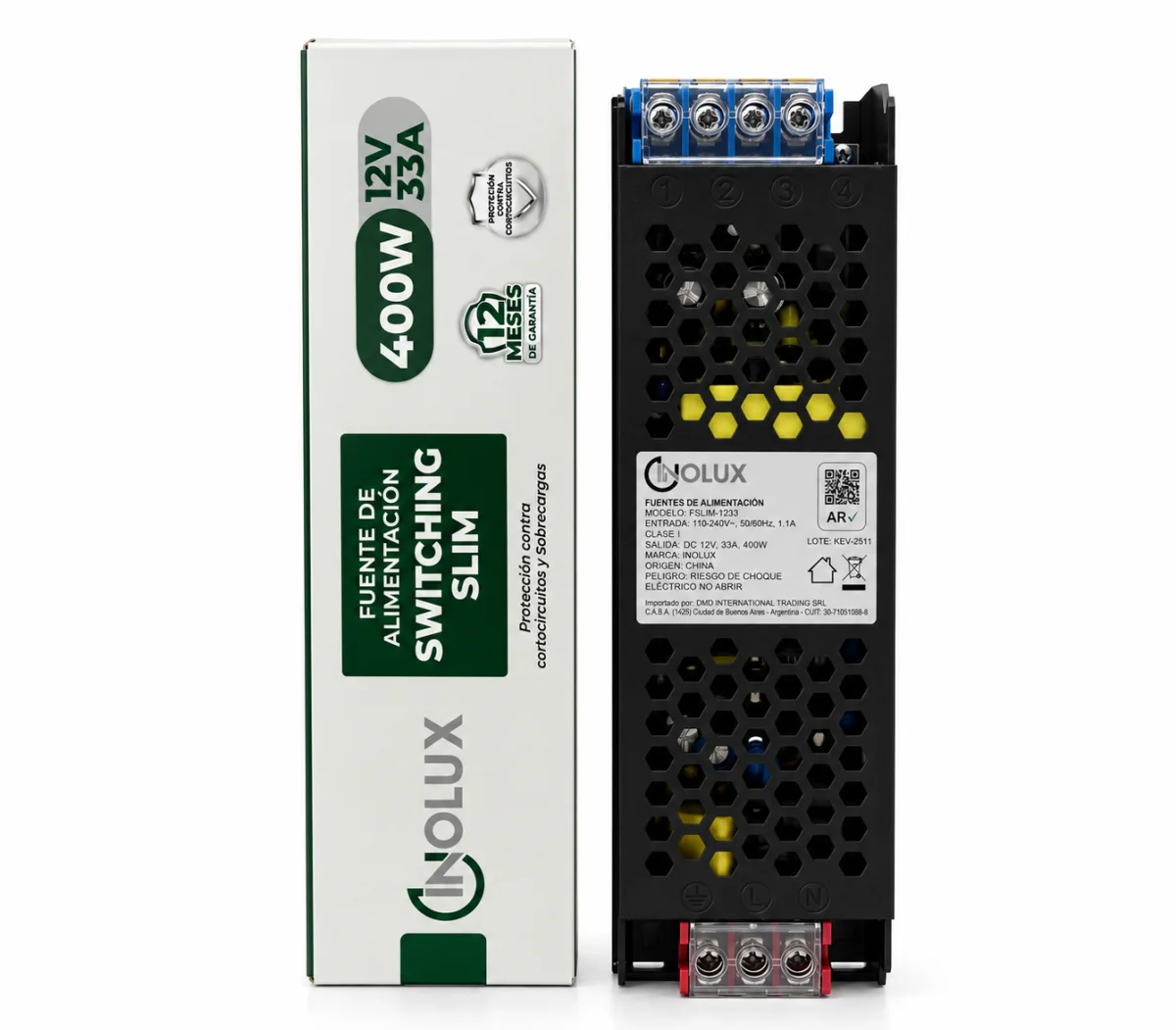 Fuente Switching Slim 12V 33A 400W Para Iluminación LED - INOLUX