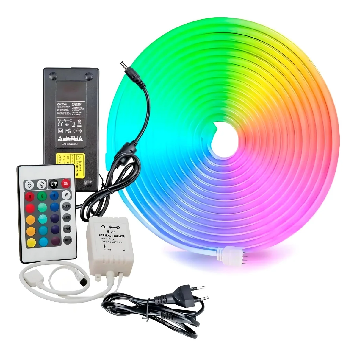 Kit Neon RGB 6*12mm x 3 Metros- Lubox