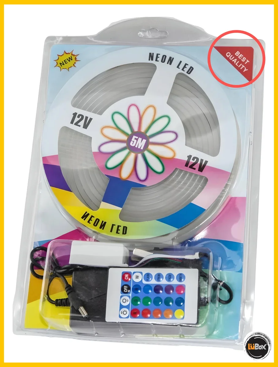 Kit Neon RGB 6*12mm x 5 Metros - Eco - Blister - Alic