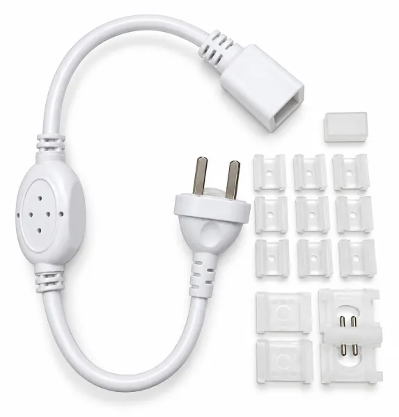 Kit Enchufe Rectificador Neón Led 6*12mm c/ Hebilla 220V 15A