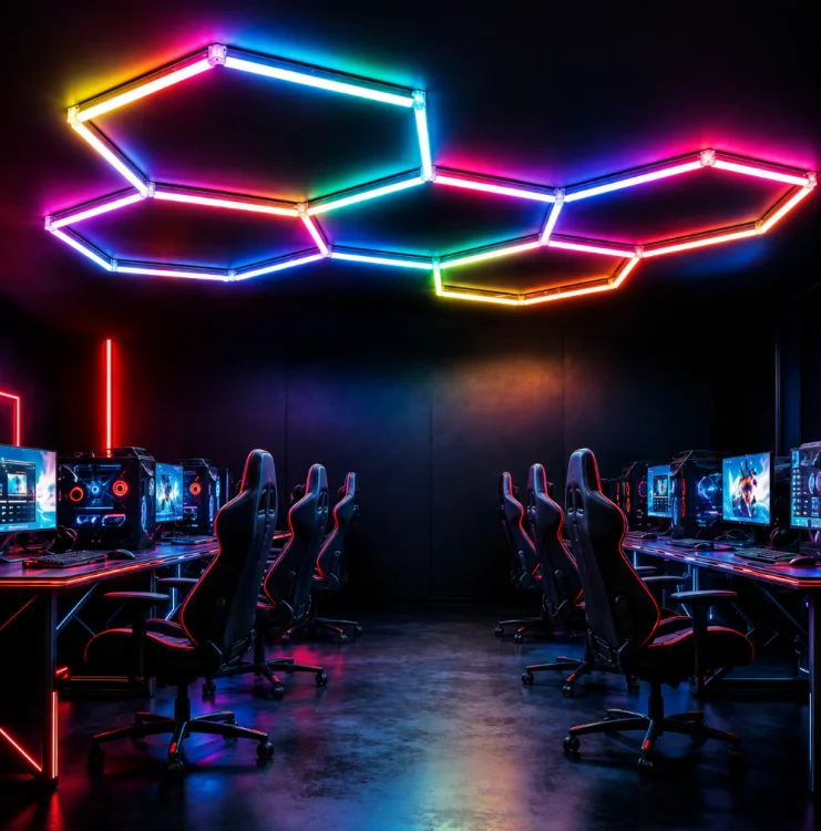Luz LED Hexagonal PIXEL RGB 72W (2330 X 1630mm) - M-led