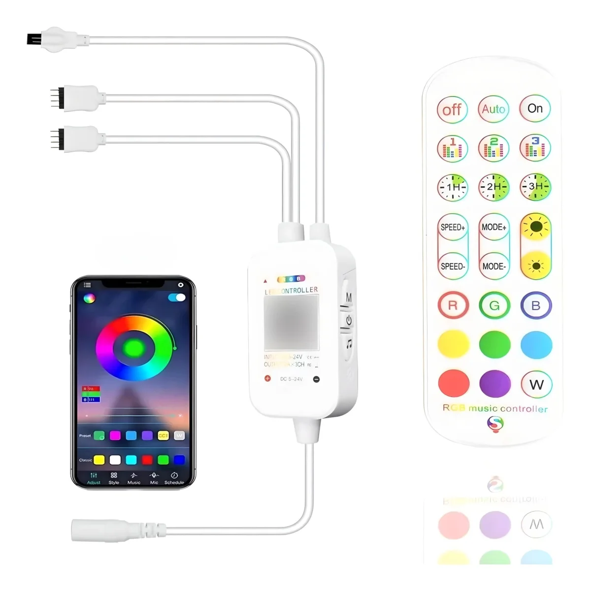 Controlador RGB 10A App Wifi- Doble salida- NDL