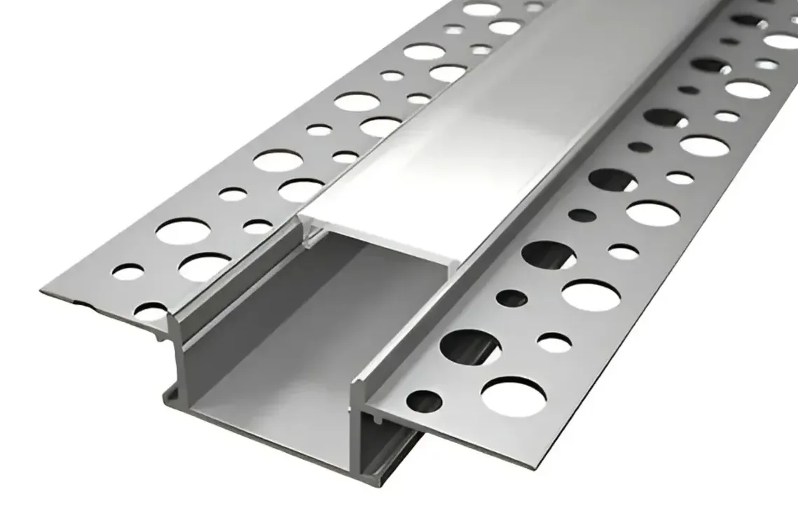Perfil Aluminio P/tira Led Durlock Cielorraso 2mt C/tapa Opal - M-Led