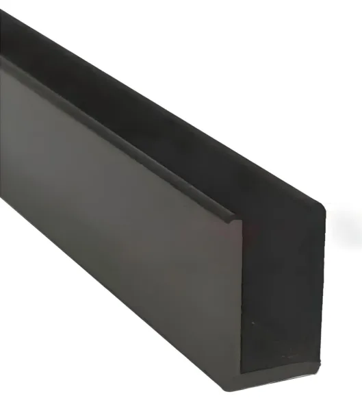 Perfil P/Neon 8*16Mn Alum x metro Grueso NEGRO