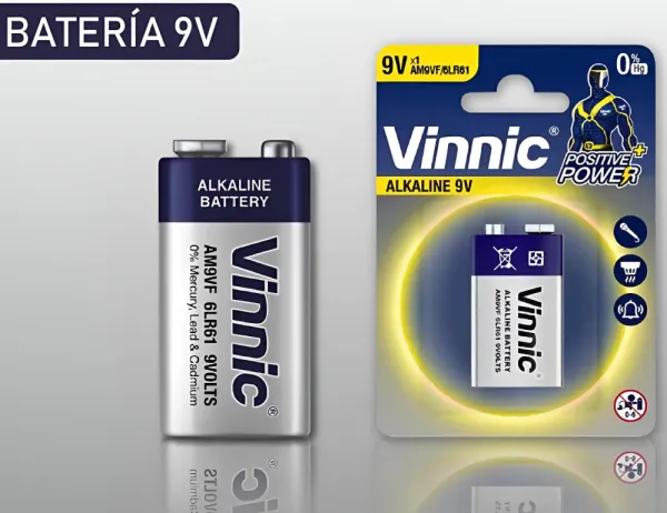 PIla Vinnic Alcalina 9v