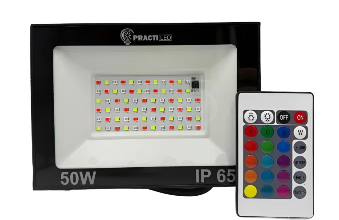 Reflector Led RGB 50w - Practiled