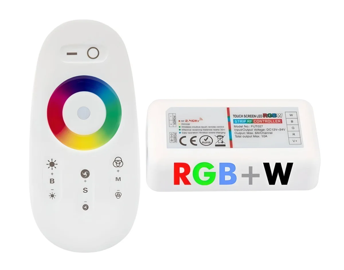 Controlador RGB+W/WW Tactil - 24A - M-Led