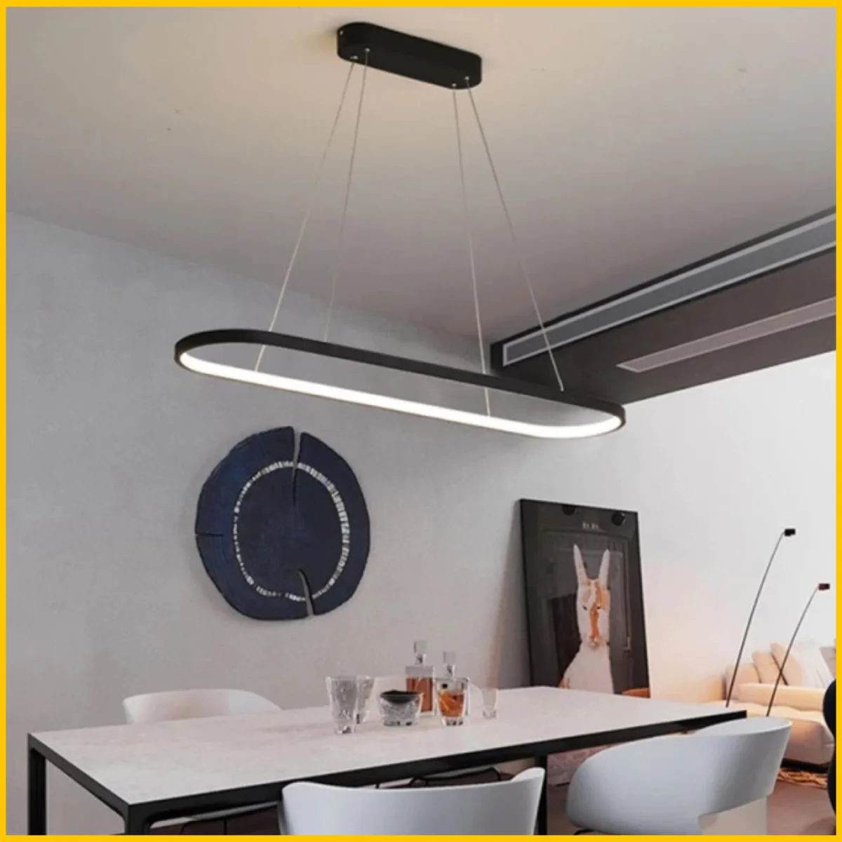 COLGANTE OBAL DOBLE TEMPERATURA 130*30CM 55W