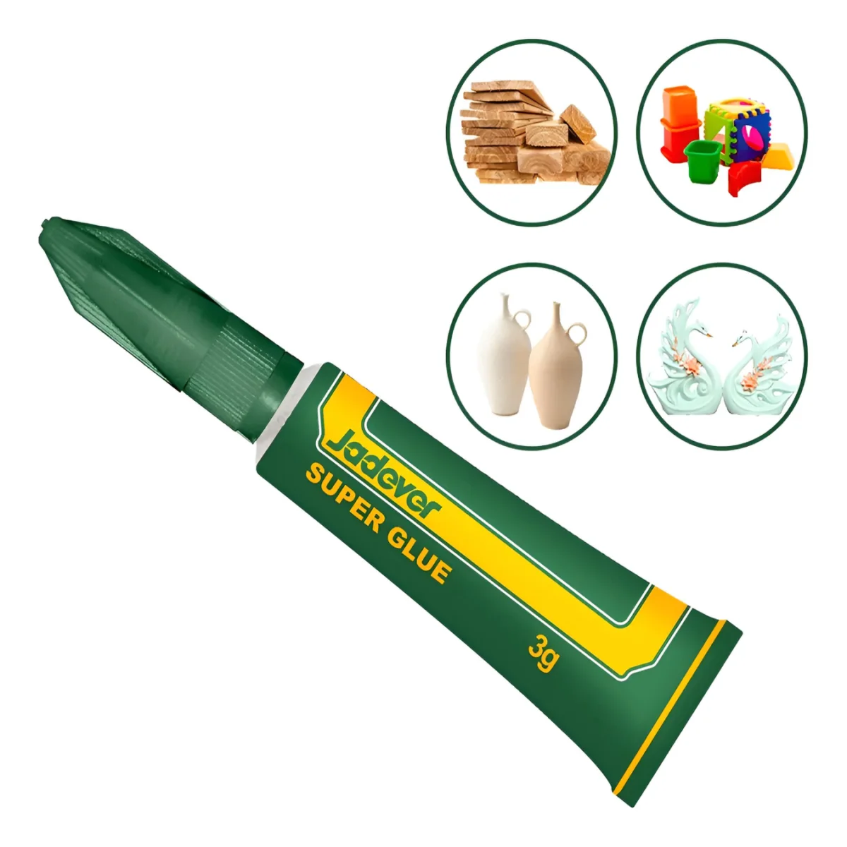 Super Pegamento Instantáneo Liquido 3g Transparente - Jadever