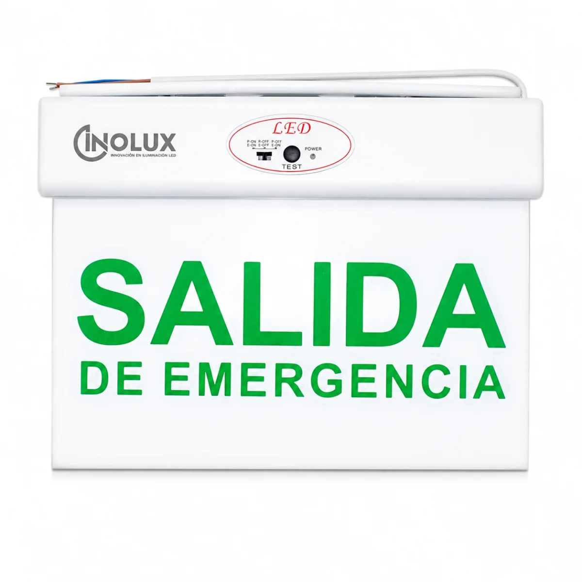 Cartel Salida Emergencia Señalizador Luminoso 3hs Autonomía - INOLUX